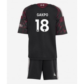 Liverpool Cody Gakpo #18 Tredjeställ Barn 2026-27 Kortärmad (+ Korta byxor)